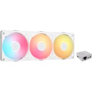 CORSAIR iCUE LINK RX360 II RGB PWM Fans with System Hub - Unified Frame - White - Optimized for Quiet Operation - Up to 2,100 RPM - 8 RGB LEDs per Fan - iCUE LINK System Hub Included