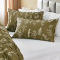 thumbnail image 4 of Housse de Couette Format Grand Réversible Ensemble de Housse de Couette Florale avec Fermeture Éclair Pièces Motifs Botaniques Ensemble de Literie en Microfibre Douce (&#x Taies d'Oreiller &#x&#, 4 of 7