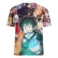 thumbnail image 6 of My Hero Academia Womens T-Shirt Round Neck Short Sleeve Tee Shirts Summer Breathable Tops Blouse M, 6 of 8