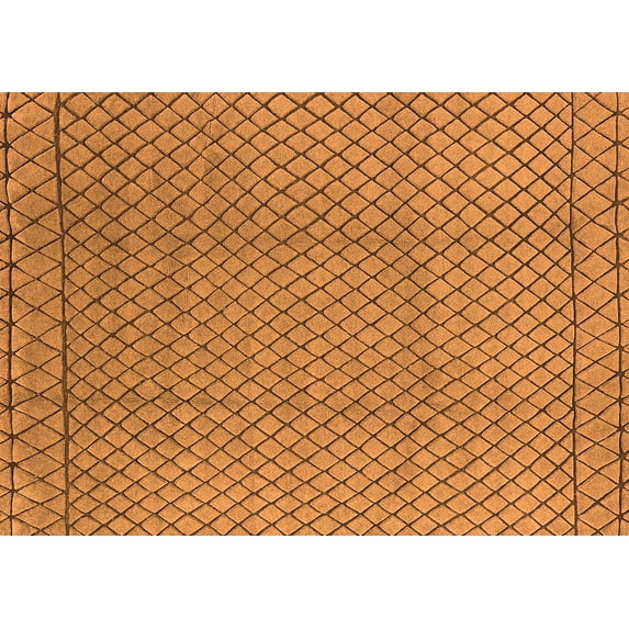 Ahgly Company Indoor Rectangle Oriental Orange Industrial Area Rugs, 2' x 4'