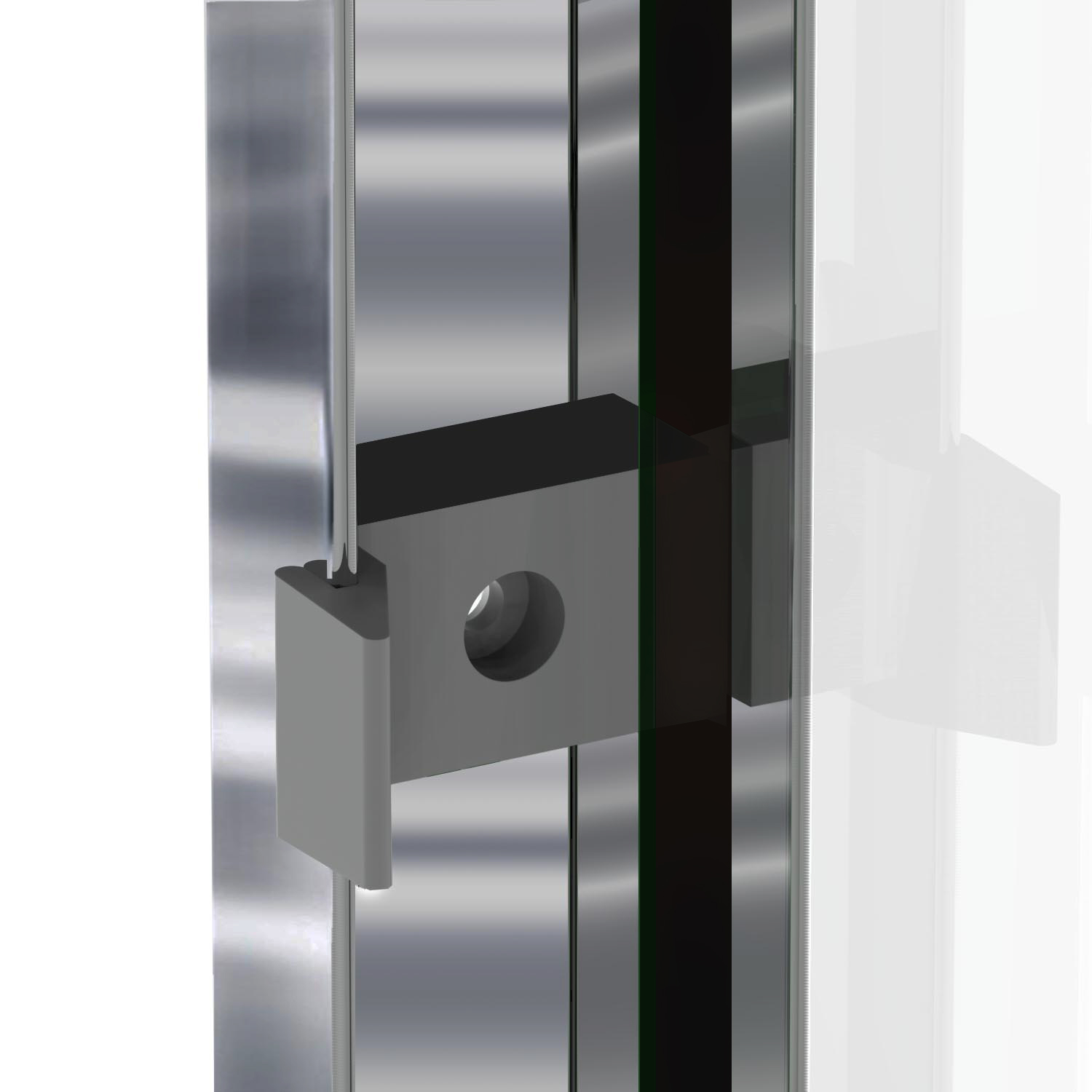 Sunny Shower Bypass Sliding Bathtub Shower Door Enclosure 1/4 in. Clear Tempered Glass Chrome Finish
