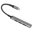 thumbnail image 1 of ruzhgo Alloy USB Hub Portable 4 Port Keyboard Headphone Adapter Office Notebook Computer Splitter Accessories with 10cm Cable Type-C Head Type-C Head, 1 of 6