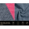 thumbnail image 7 of Little Donkey Andy Women's Lightweight Recycled Polar Fleece Hiking Jacket Full Zip Thermal Ski Travel Outerwear Blue Heather L, 7 of 7