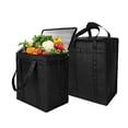 thumbnail image 4 of 3Pack Insulated Reusable Grocery Bag Food Delivery Bag with Dual Zipper, 4 of 7