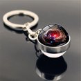 thumbnail image 1 of EGNMCR Keychains Solar System Milk y Way Nebula Double Sided Glass Ball Keychain Keychain Keychain, 1 of 2