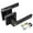 Black, variant on Modern Square Door Lever Lock Set Aluminium Handle With Key for Home Bedroom