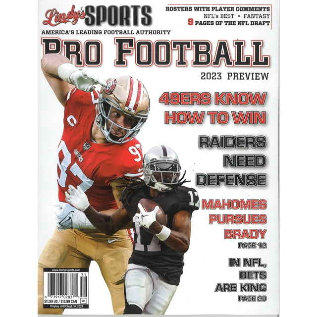 Lindy's Sports Magazine PRO Football 2023 Preview (Covers Vary