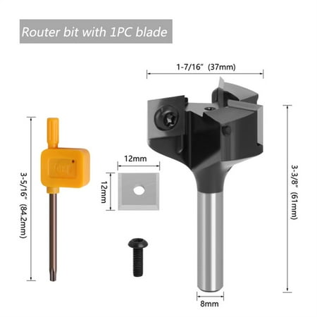 

GLFILL 8mm Shank Cnc Surfacing Router Bits Planing Tool for Router Woodworking Tools