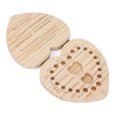 thumbnail image 4 of Caja Para Dientes De Bebé, Caja De Recuerdo De Dientes Primarios Significativos Con Agujeros Individuales En Forma De Corazón Para La Infancia, 4 of 7