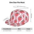 thumbnail image 6 of Uemuo Strawberries Pattern Women's Baseball Cap,Straight Brim Hat,Golf Dad Hat,Travel Hat,Sun Protection Cap,Everyday Accessory, 6 of 9