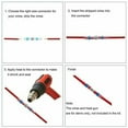 thumbnail image 4 of Terminales de conectores de cable termorretráctiles con manguito de sellado de soldadura, impermeables, 50/800 unidades, 4 of 5