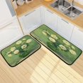 thumbnail image 7 of 2-Piece Kitchen Mat Set Non Slip Washable Floor Mats Decorative Rugs for Kitchen Sink Laundry White Roses in A Vase, 7 of 7