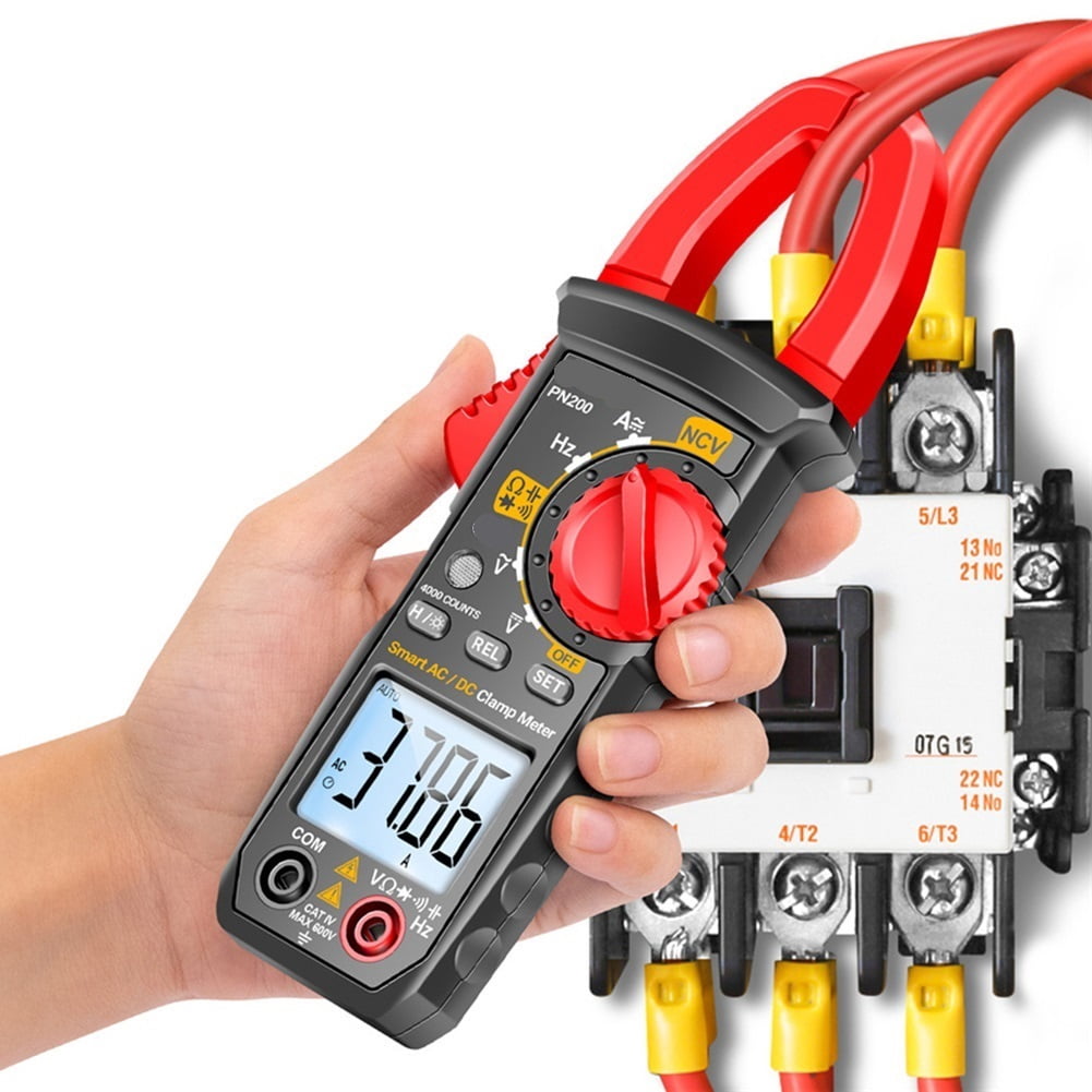 Voltage Tester Digital Clamp Meter LCD Screen with Backlit Professional NCV Ohm Test Car Capacitance ,High&Low Sensitivity