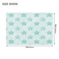 thumbnail image 2 of Rectangular Bath Rug Non Slip Absorbent Rug 16x24in Bathroom Mat Light Sea Blue Pattern, 2 of 4