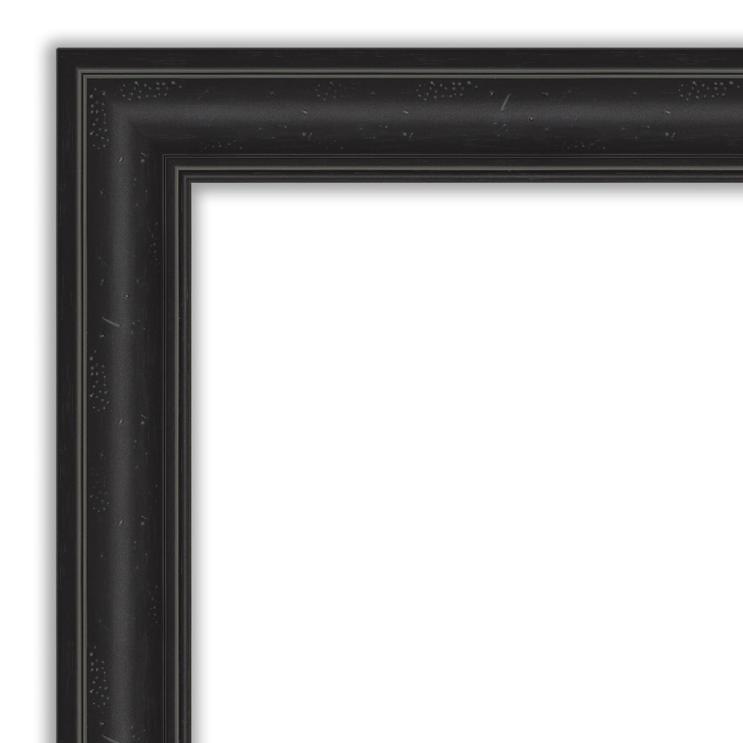 Amanti Art Natural Cork Board Framed Shipwreck Black Bulletin Board 29 in. x 21 in.