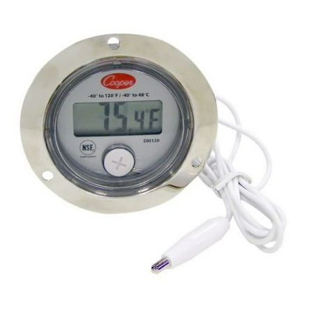 

Cooper-Atkins DM120S -40/120F Back Flange Back Connect Digital Panel Mount Thermometer Each