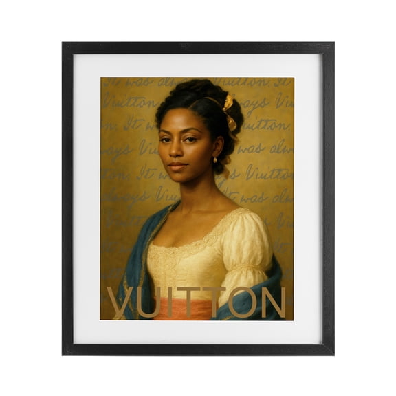 Stupell Industries Vintage Fashion Lady Black Framed Print Under Glass, design by Grotto Studios