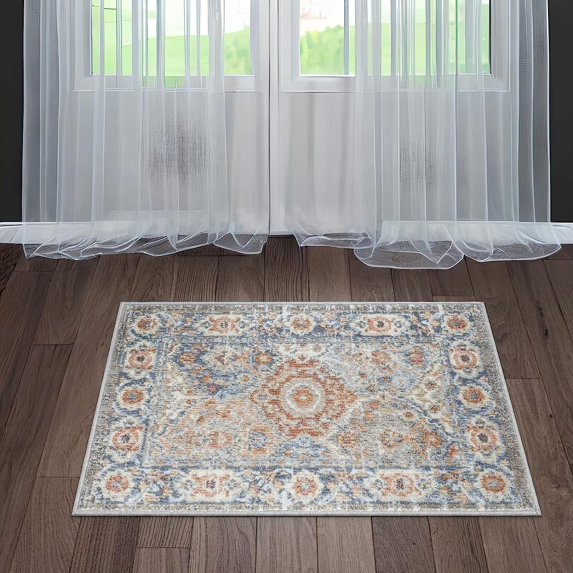 Yiwa Boho Area Rug 2x3 Farmhouse Kitchen Rug for Living Room Dining Decoration