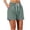 Army Green, variant on Women’s Quick-Dry Drawstring Elastic Waist Athletic Shorts, Womens and Women's White,Size XS-3XL