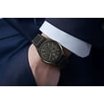 thumbnail image 4 of Carribean Joe Men's Analog Watch, 42.5mm Gunmetal Round Case, Gray Dial, Black Vegan Leather Strap, Battery Powered Quartz Movement, 4 of 7
