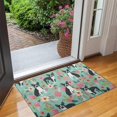 thumbnail image 2 of Boston Terrier Floral Flowers Door Rugs,Washable Non Slip Door Mats Indoor,Decorative Door Mats,Entry Mat Indoor for Entrance,Bedroom,Kitchen,Bathroom,17"x30", 2 of 6