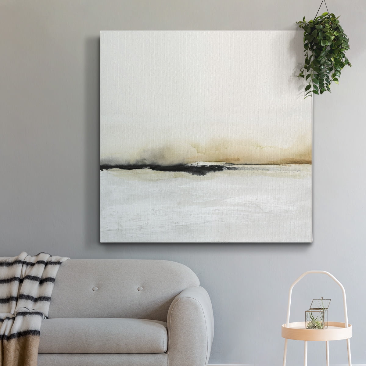 Wexford Home Floating Cinder I-Premium Gallery Wrapped Canvas, 32" x 32" - Ready to Hang