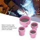 thumbnail image 4 of Taza de cerámica TIG taza de soldadura rosa con salida de gas estable 4 piezas de 16 mm para WP9 20 25 17 18 26 Anggrek Otros, 4 of 8
