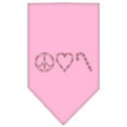thumbnail image 5 of Christmas Pet and Dog Bandana Rhinestone, "Peace, Love  Candy Canes", 5 of 9