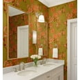 thumbnail image 4 of S4sassy Self-Stick Decorative Wallpaper, Floral Bloom Print Wall Paper, Textured Vinyl Waterproof Contact Paper, Green, 25"x120"inch Removable Renter Friendly Wall Covering For Bedroom, Dining room, 4 of 9