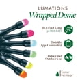 thumbnail image 4 of Home Heritage Lumations 16.3 Foot 50 RGB LED Indoor/Outdoor String Lights, 4 of 18