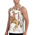 thumbnail image 2 of Fotbe Cowboy Rodeo Guitar Pattern Men's Quick Dry Workout Tank Top Gym Muscle Tee Fitness Bodybuilding Sleeveless T Shirt Breathable Workout Shirt-3X-Large, 2 of 9