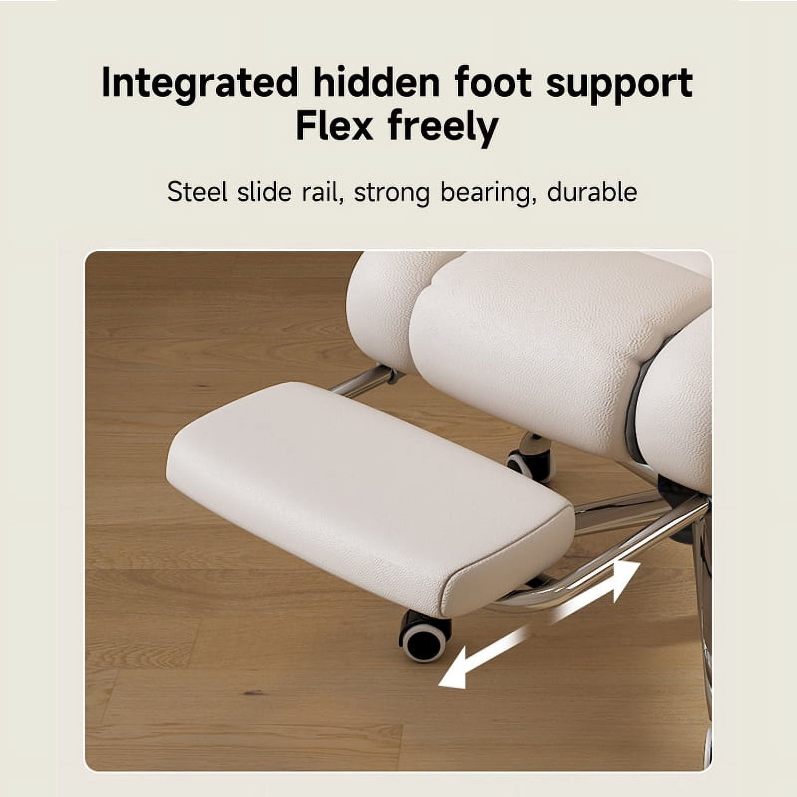 Executive Office Chair, Reclining Office Chair with Footrest ，Ergonomic Computer Desk Chair with Lumbar Support, Big and Tall Home Desk Chair, High Back Gaming Chair for Office Home Study