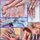 thumbnail image 2 of Polvo de uñas cromado - Polvo de uñas dorado holográfico 6 colores Efecto espejo y burbuja Decoración de uñas Juego de pigmentos de manicura, 2 of 7