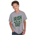 thumbnail image 3 of St Patricks Irish For A Day Clover Crewneck T Shirts Boy Girl Teen Brisco Brands XS, 3 of 5