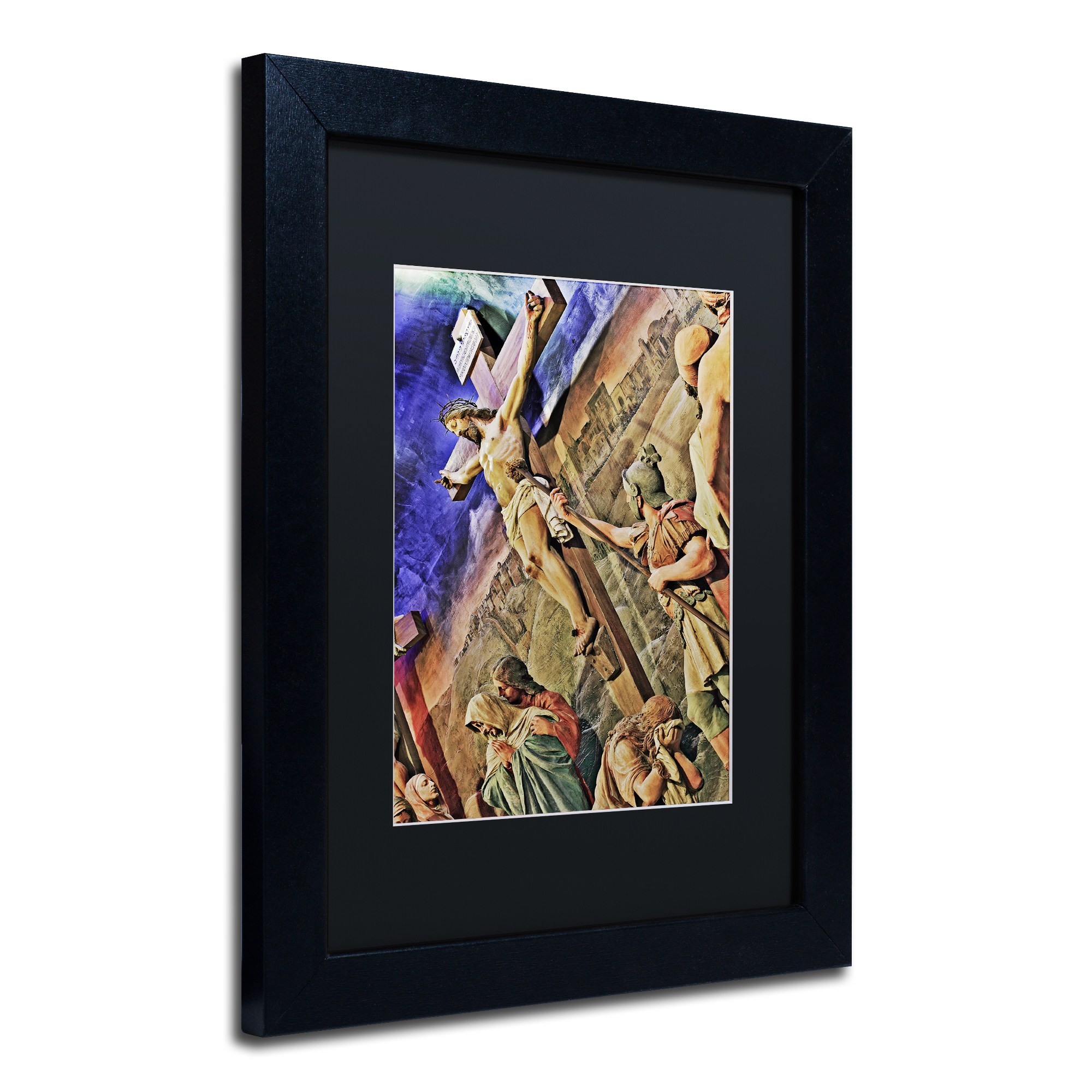 Trademark Fine Art "The Urban Sea" Canvas Art by Dave MacVicar, Black Matte, Black Frame