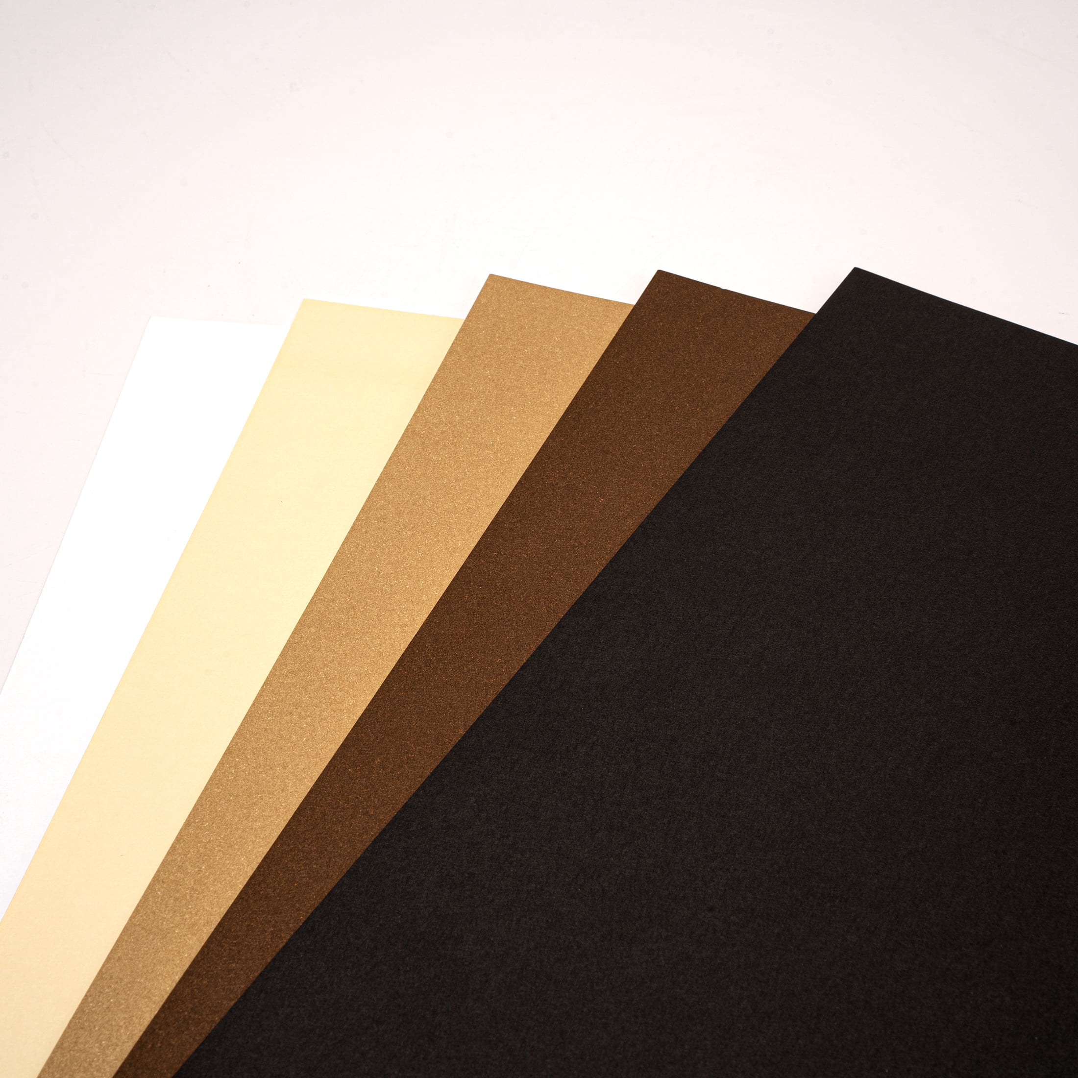 Hello Hobby Cardstock Premium Neutrals Smooth- 12 x 12 inch 30 pack - 5 Colors