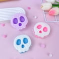 thumbnail image 3 of Simulation Skull Shape Squishy for Adults Soft TPR Sensory Gadget Blue Pink Purple and Yellow Realistic Desktop Accessory Pressure Relief Tool 1 Pack, 3 of 6
