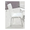 thumbnail image 3 of Best Master Contemporary 5-Piece Dinette Set with Faux Leather Chair in White, 3 of 4