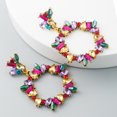 thumbnail image 3 of Statement Earrings Fashion Fancy Rhinestone Earrings Crystal Earrings for Women, 3 of 8