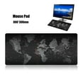 thumbnail image 2 of Tignapoo Extra Thick Silicone Wrist Support Gaming Mouse Pad - Black Map Design, 800*300mm, Perfect for Office and Gaming Use with Anti-Skid Base for Optimal Stability, 2 of 6