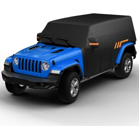 MY Cab Cover Compatible with Wrangler JK JL Unlimited 4 Doors 2007-2025, Wrangler Cover 4 Door Waterproof Wrangler Rain Cover All Weather Car Cover Windproof Cover Scratch Resistant Auto Cove