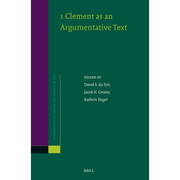 Novum Testamentum, Supplements 1 Clement as an Argumentative Text, Book 196, (Hardcover)