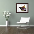 thumbnail image 3 of Trademark Fine Art "The Pop Cat" Canvas Art by Dean Russo, White Matte, Wood Frame, 3 of 4