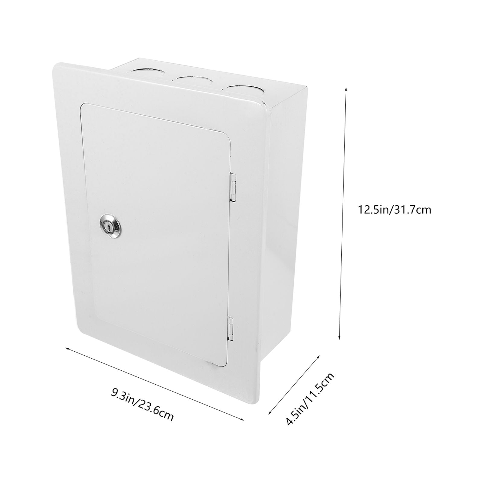 PBPBOX White Metal Electrical Box for Outdoor Use Weatherproof Breaker Box for Home