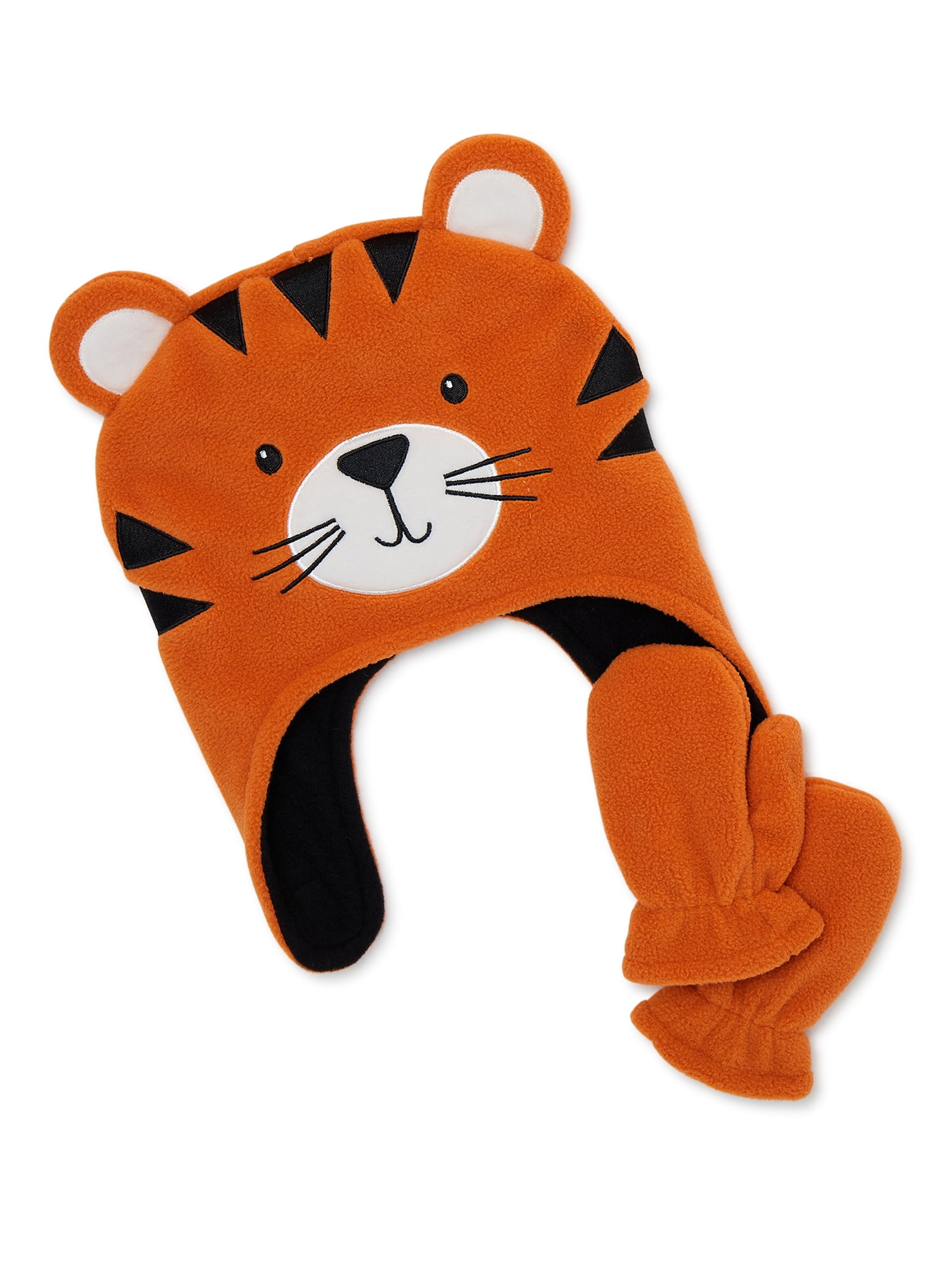 Wonder Nation Toddler Boys Tiger Hat and Mittens Set, 2-Piece Set