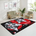 thumbnail image 4 of GZHJMY Soft Rug Large Area Rugs, Two Kittens Red Heart Comfortable Indoor Carpet, Baby Play Mat for Living Room Bedroom Nursery Decor Floor Mat 72x48inch Carpet Runner, 4 of 6