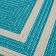 thumbnail image 2 of Colonial Mills 3' x 5' Aqua Blue Rectangular Modern Braided Area Throw Rug, 2 of 2