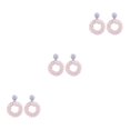 thumbnail image 1 of Minnieouse Llamativos pendientes colgantes hechos a mano para mujer, modernos y ligeros, hipoalergénicos, elegantes, rosa claro Type1 NO1, 1 of 6