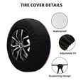 thumbnail image 3 of Lsque inside out 2 Pattern Tire Covers - Tough Tire Wheel Protector for Truck, SUV, Trailer, Camper, RV - 14 inch, 3 of 7