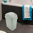 thumbnail image 4 of unbranded Cubeta De Basura Con Abatible Plástico Azul Ideal Para Hogar, 4 of 8